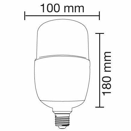 OMEGA - Lampadina Led T-Bulb T100 30W 6500K 2700LM E27